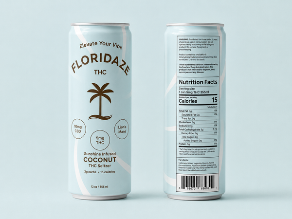Floridaze Coconut 4-Pack – Sunshine Infused Seltzer (12oz)