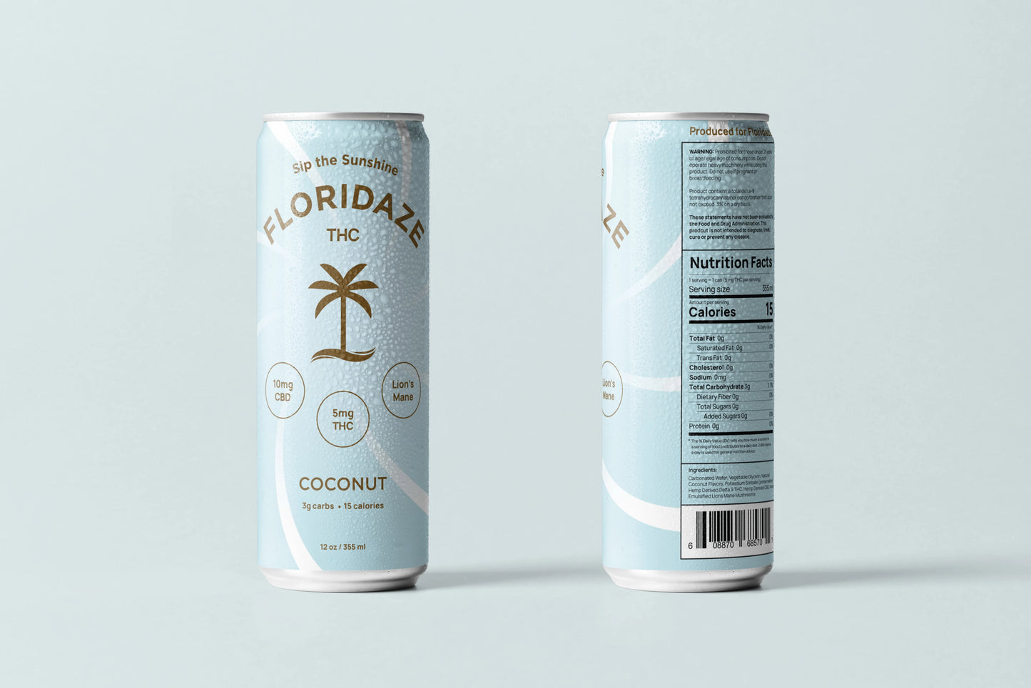 Floridaze Coconut 4-Pack – Sunshine Infused Seltzer (12oz)