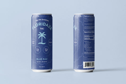Floridaze Blue Raz 4-Pack – Sunshine Infused Seltzer (12oz)